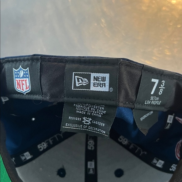 New Era NFL Navy Blue Cap with 100th Anniversary Logo - New England Patriots - Picture 9 of 9